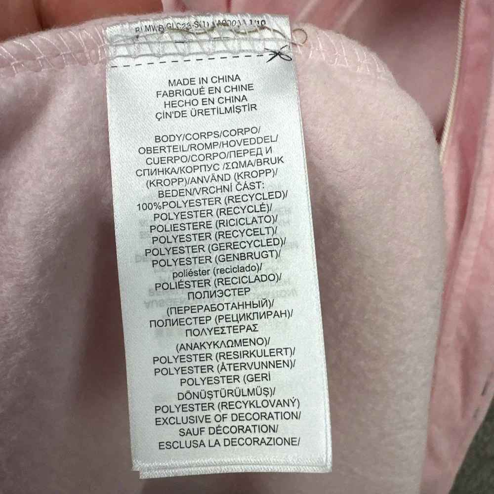 Lauren Ralph Lauren Recycled Poly Dalton Women's Fleece Pink Robe Size‎ Small